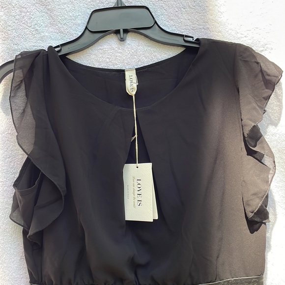 "Love is"   Black / Camo Dress, Size Small - Picture 4 of 15